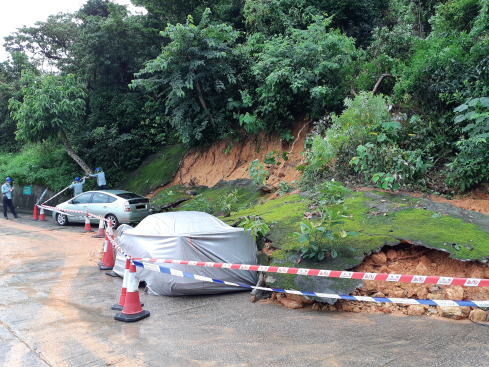 Landslide incident